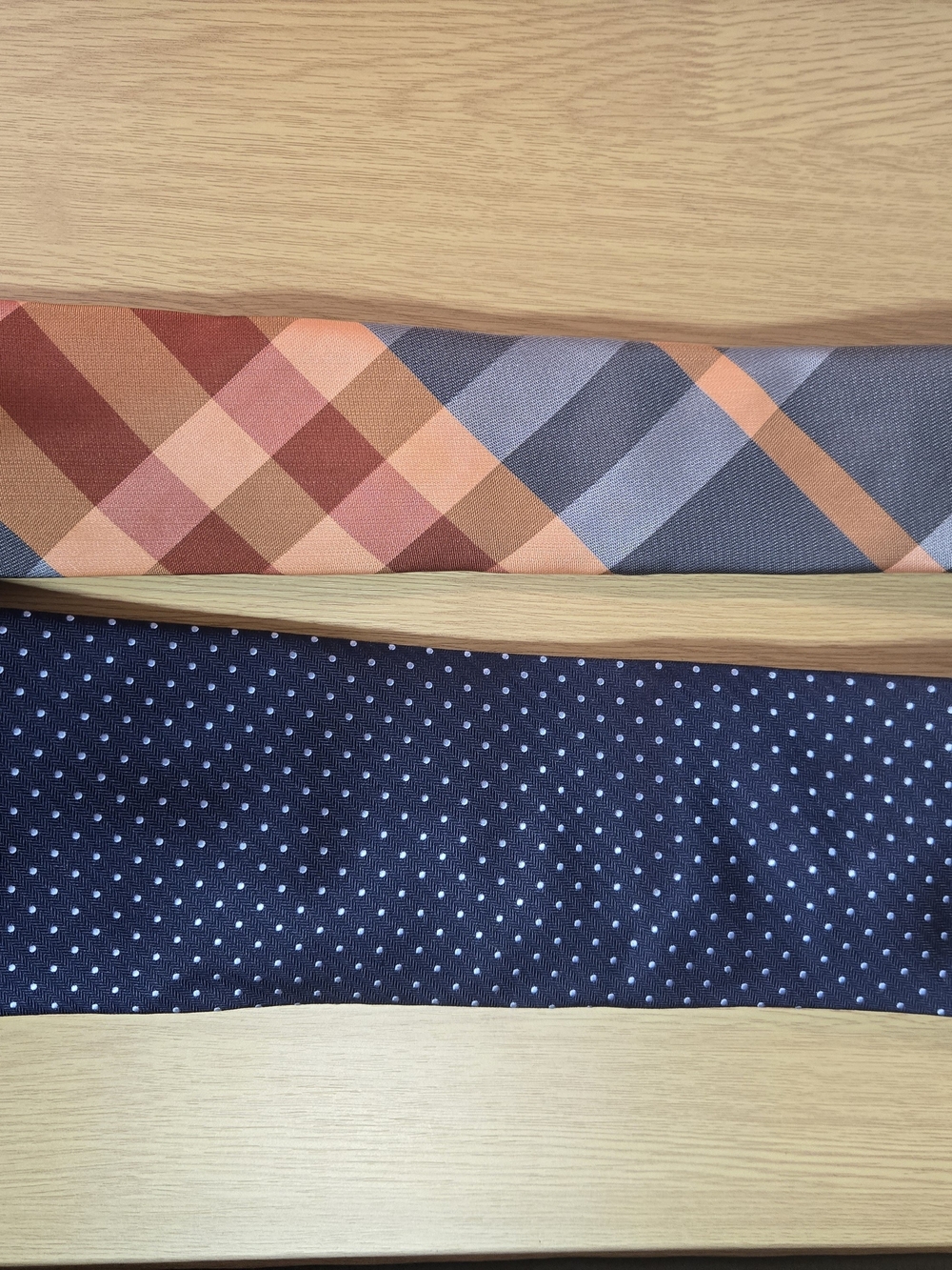 Apt. 9 Orange and Navy Geometric & Polka Dot Neckties